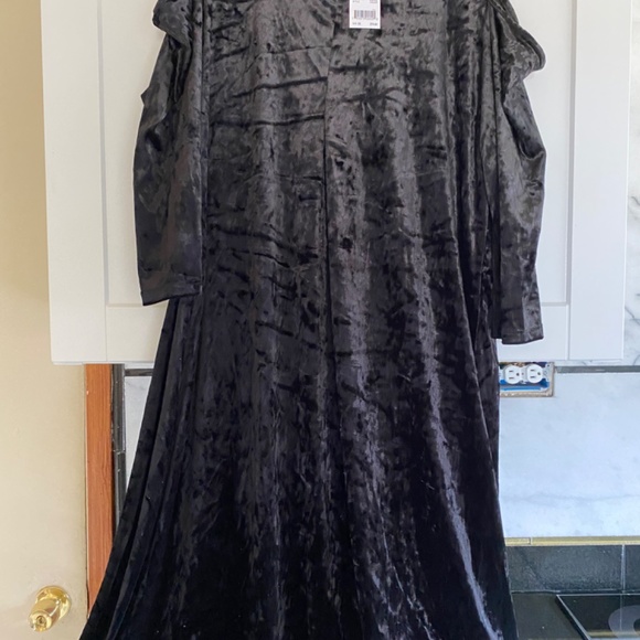 NY Collection 2X Plus Size Black Maxi Dress - Picture 8 of 12